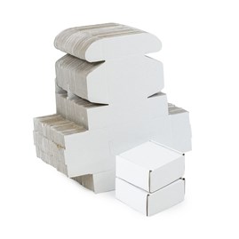 Kartony wykrojnikowe F427 210x155x65mm Biały Fala E, 100szt.