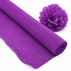 Krepina Włoska 180g Purpurowa 50×250 cm Gruba Bibuła Florystyczna