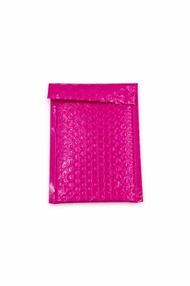 Koperta bąbelkowa metaliczna magenta 120x170 mm C6