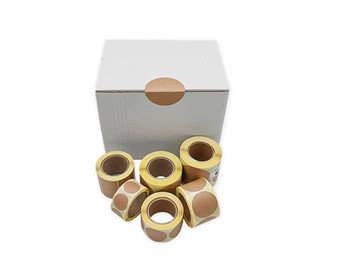 Naklejki okrągłe EKO KRAFT Fi40mm 250szt