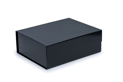 Pudełko Magnetyczne Czarny Połysk 330x255x115mm(zew) A4 Eleganckie