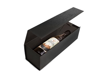 Pudełko na 1 wino CZARNE 340x100x95mm (zewn.) MAGNES