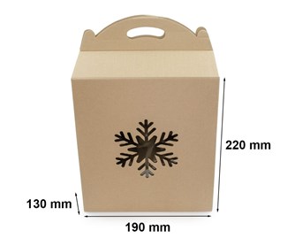 Pudełko karbowane F217 190x130x220mm (ŚNIEŻKA) EKO