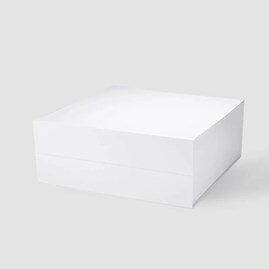 Białe pudełko magnetyczne premium 380×380×150 mm