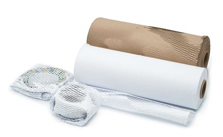 Papier nacinany kraft biały 40cm/100m