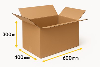 karton klapowy brązowy