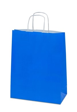 Pakiet - Torba Lakierowana 250x110x320 NIEBIESKA - 10 szt