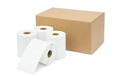 Pakiet etykiet termicznych 100x160 mm – 27 rolek po 500 sztuk