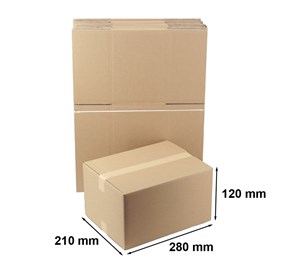 Kartony Klapowe 280x210x120mm, 10 sztuk