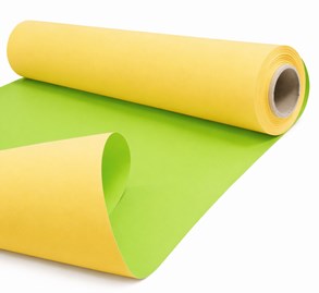 Papier kraft DUO żółty zielony rolka 79 cm 40 m