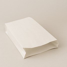 Torba papierowa FAŁDOWA 120x210 / BIAŁA 1000szt