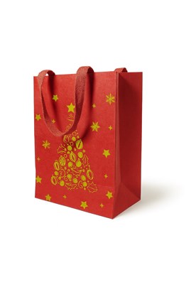 torba prezentowa, torba kraft, torba świąteczna, torba czerwona, torba papierowa