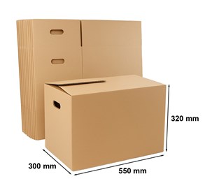Karton do przeprowadzki 550x300x320mm Książkowy komplet 10st