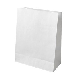 Torba papierowa KLOCKOWA 120x90x320 / BIAŁA 10szt