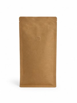 Doypack na kawę brązowy kraft 250 ml 120×80×200 mm 25 sztuk