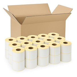 Pakiet etykiet termicznych 100x50 mm – 39 rolek po 1000 sztuk