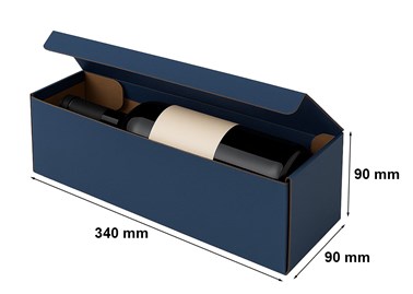 Pudełko K-881 na wino Niebieskie