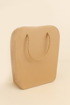 Torba z tektury karbowanej 200x100x295mm / Sznurek papierowy