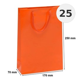 torba laminowana pomarańczowa 170x70x250 mm 25 sztuk
