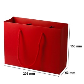 Torba Czerwona ze sznurkiem 203x63x150mm (zew) A6