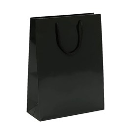 Prestiżowa Torba Laminowana Czarna