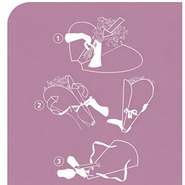 Torba na kwiaty transporter bukietów plecak różowy