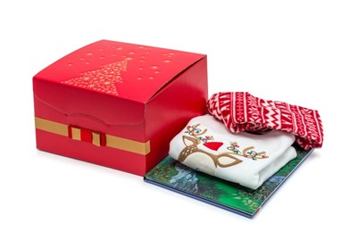 świąteczne pudełko prezentowe