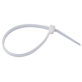 Białe opaski zaciskowe 100/2,5