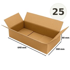 karton klapowy 640x380x80 mm 25 sztuk