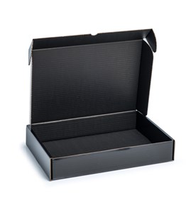 Karton czarny 470x350x100 mm – wykrojnikowy, fasonowy, e-commerce