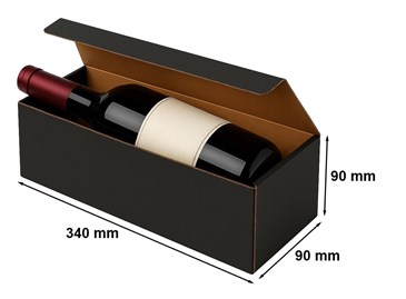 Czarne pudełko na wino