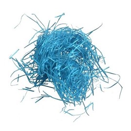 Niebieska dekoracyjna wełna drzewna