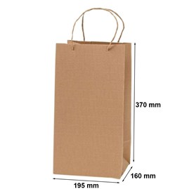 torebka prezentowa z tektury karbowanej