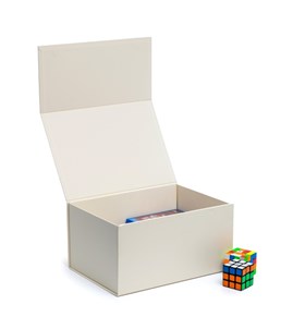 Pudełko Magnetyczne 350x250x180mm Kość Słoniowa Składane Pudełko