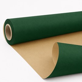 Papier ozdobny kraft ciemnozielony 79cm 50m