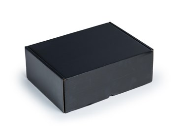 Czarne pudełko prezentowe 350x270x130mm karton ozdobny