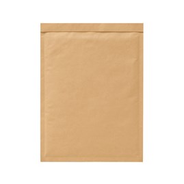 Ekologiczna koperta bezpieczna z wypełnieniem z ciętego papieru, alternatywa dla kopert bąbelkowych.