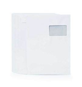 Koperta biała C4 z okienkiem po prawej stronie