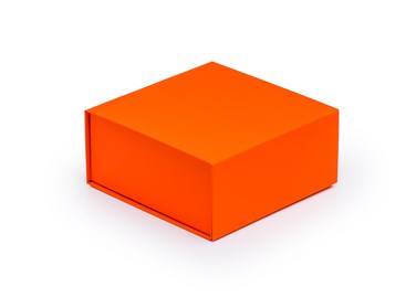 Pudełko Magnetyczne Pomarańczowe Matowe 200x200x90 Ozdobne Prezentowe