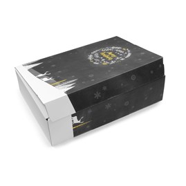 Pudełko Świąteczne na Prezent Premium Czarne SCHNEEG 360x260x93mm
