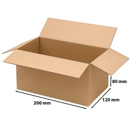 Karton klapowy 200x120x80mm (zewn.) Pakiet 50 szt.