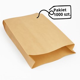 Torba papierowa fałdowa brązowa