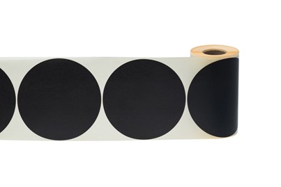 Etykiety samoprzylepne okrągłe czarne