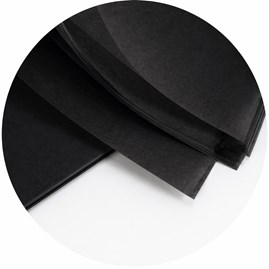 Bibuła 50x75 cm czarna 48 arkuszy