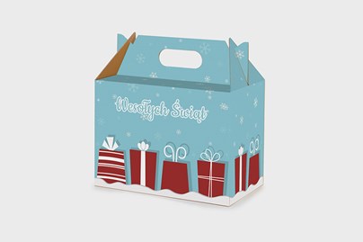 świąteczne opakowanie na prezent