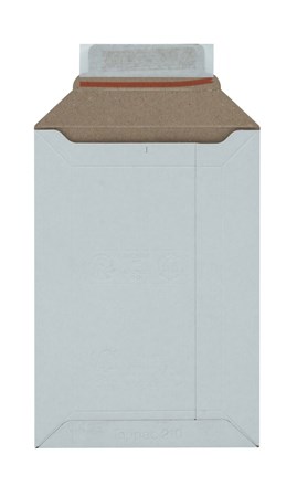 Koperta kartonowa B5 biała 175x250 mm z paskiem i zrywką do wysyłki książek i dokumentów