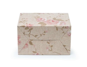 Pudełko z uchwytem F217 300x180x220 ozdobne kwiaty
