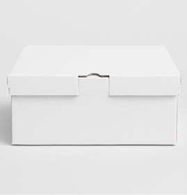 Bezpieczny karton wykrojnikowy SafeBox z paskiem klejącym – 400x260x250mm