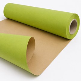 Papier ozdobny kraft zielony 79cm 50m