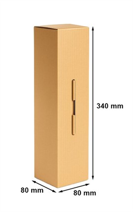 Karbowane opakowanie prezentowe – eleganckie na wino 340x80x80mm